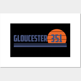 351 Gloucester Massachusetts Area Code Posters and Art